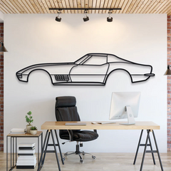 1970 Corvette ZR-1 Silhouette Wall Art