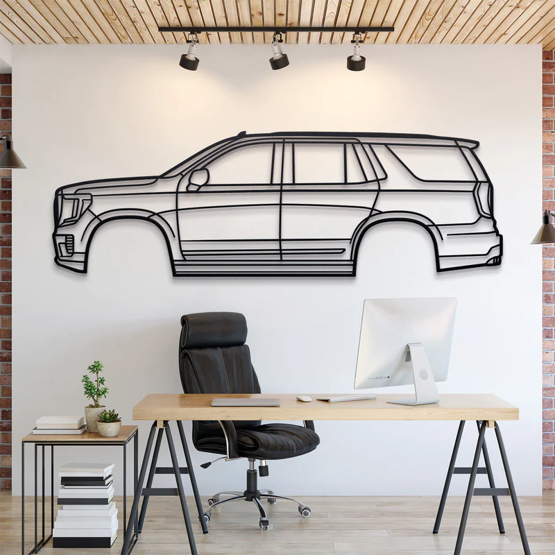 2021 Yukon 5th Gen Silhouette Wall Art