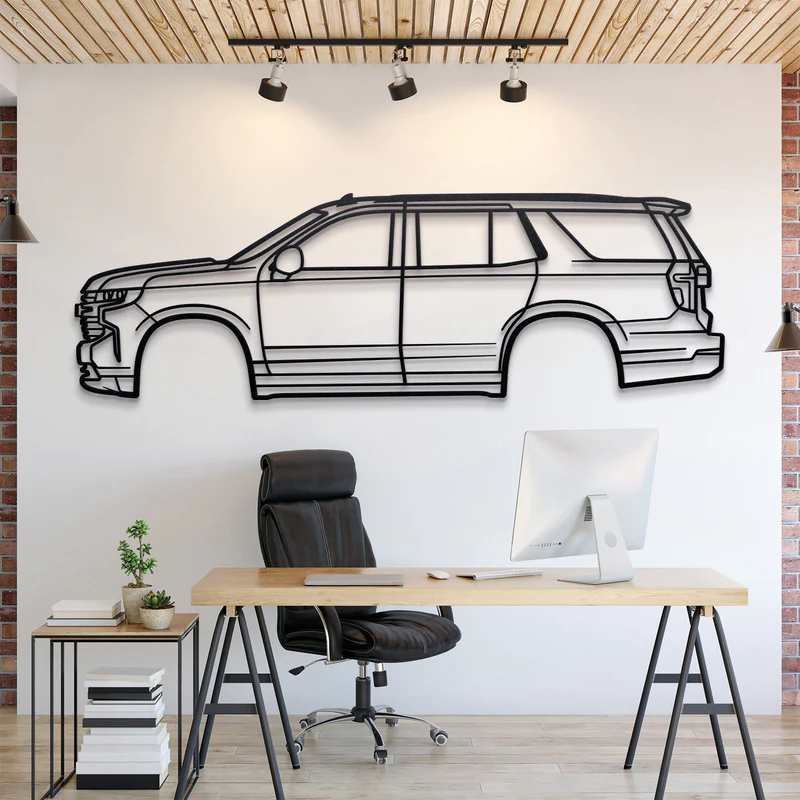 2021 Tahoe 5th Gen Silhouette Wall Art