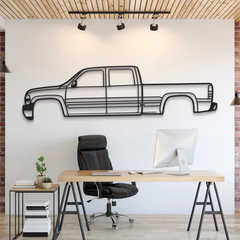 2001 Silverado 2500HD Silhouette Wall Art