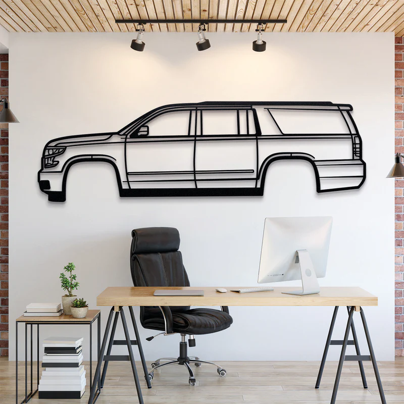 2015 Suburban 11th Gen Silhouette Wall Art