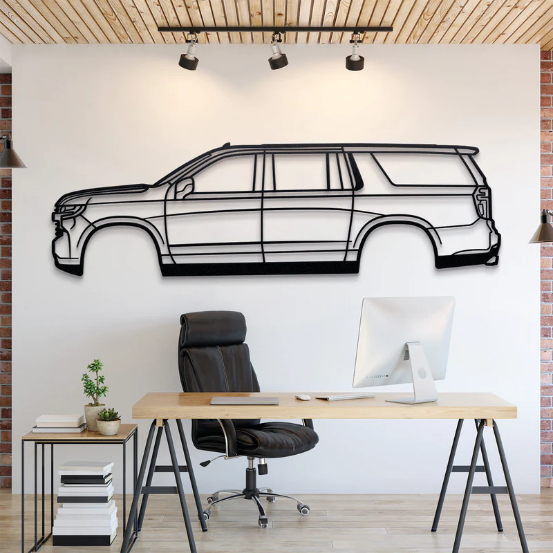 2021 Suburban 12th Gen Silhouette Wall Art