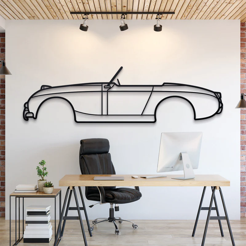 1958 Sprite MKI Silhouette Wall Art