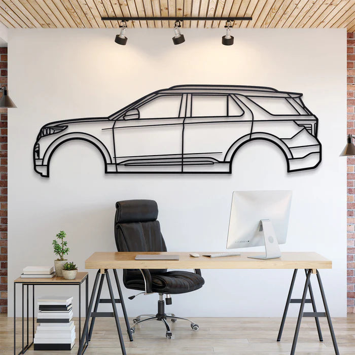 2020 Explorer 6th Gen Silhouette Wall Art