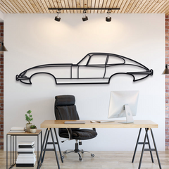 1961 E-Type Silhouette Wall Art