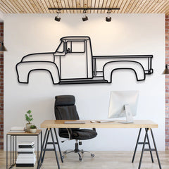 1956 F-100 Silhouette Wall Art