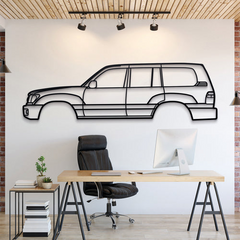 Toyota Land Cruiser 6th Gen (J100) 1998 Silhouette Wall Art