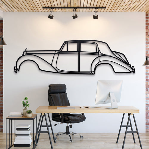 Rolls-Royce Vignale 1954 Silhouette Wall Art