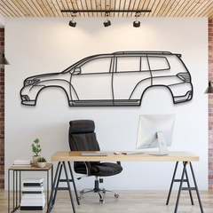 Toyota Highlander 2nd Gen (XU40) 2008 Silhouette Wall Art