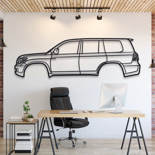 Toyota Land Cruiser 7th Gen (J200) 2008 Silhouette Wall Art