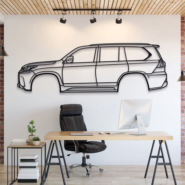 Lexus LX 4th Gen 2022 Silhouette Wall Art