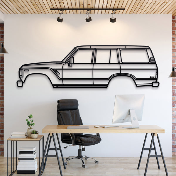 Toyota Land Cruiser 4th Gen (J60) 1980 Silhouette Wall Art