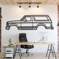 1992 Bronco 5th Gen Silhouette Wall Art