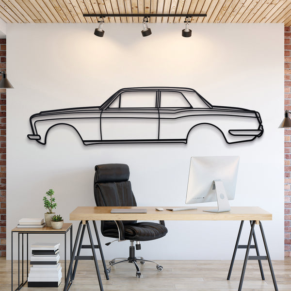 Rolls-Royce Corniche 1971 Silhouette Wall Art