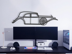 Rolls-Royce Phantom II 1929 Silhouette Wall Art