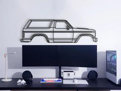 1980 Bronco 3rd Gen Silhouette Wall Art