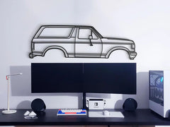 1987 Bronco 4th Gen Silhouette Wall Art