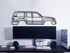 Toyota Land Cruiser 6th Gen (J100) 1998 Silhouette Wall Art