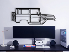 Toyota FJ40 1979 Silhouette Wall Art