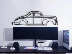 1940 De Luxe Coupé Silhouette Wall Art