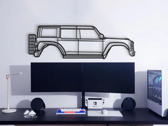 2022 Bronco Raptor Silhouette Wall Art