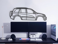 Toyota RAV4 2nd Gen (XA20) 2001 Silhouette Wall Art