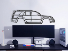 Toyota 4Runner 4th Gen (N210) 2003 Silhouette Wall Art