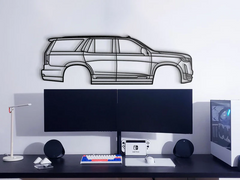 2021 Escalade 5th Gen Silhouette Wall Art