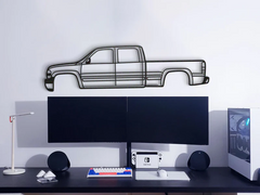 2001 Silverado 2500HD Silhouette Wall Art