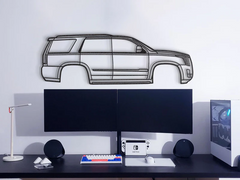 2015 Escalade 4th Gen Silhouette Wall Art