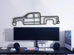 2007 Silverado 2500HD Silhouette Wall Art