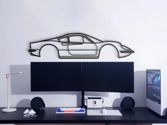 1969 Dino 246 GT Silhouette Wall Art