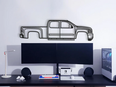 2007 Silverado 1500 2nd Gen Silhouette Wall Art