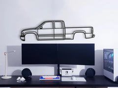 1999 Silverado 1500 1st Gen Silhouette Wall Art