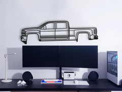 2015 Silverado 2500HD Silhouette Wall Art