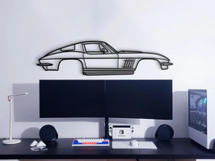 1967 Corvette Stingray 427 Silhouette Wall Art