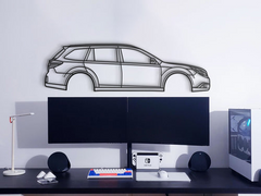 Subaru Outback 4th Gen 2010 Silhouette Wall Art