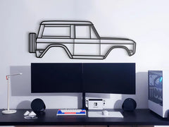 1975 Bronco Silhouette Wall Art