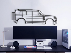 Land Rover Defender L663 (5th Gen) 2020 Silhouette Wall Art