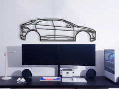 2019 I-Pace 1st Gen Silhouette Wall Art