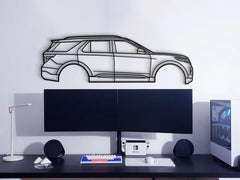 2020 Explorer 6th Gen Silhouette Wall Art