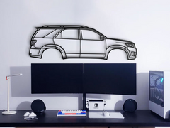 Toyota Fortuner 1st Gen 2005 Silhouette Wall Art