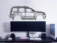 Nissan Xterra 2nd Gen 2005 Silhouette Wall Art