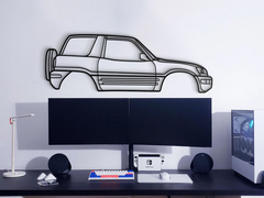 Toyota RAV4 1st Gen (XA10) 1996 Silhouette Wall Art