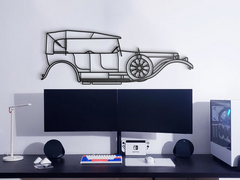 Rolls-Royce Silver Ghost 1907 Silhouette Wall Art