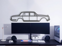 Rolls-Royce Silver Shadow 1965 Silhouette Wall Art