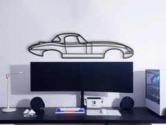 1964 Lightweight E-Type Silhouette Wall Art