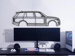 Land Rover Range Rover Hybrid L405 (4th Gen) 2019 Silhouette Wall Art