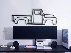 1956 F-100 Silhouette Wall Art