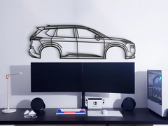 Nissan Rogue 3rd Gen 2021 Silhouette Wall Art